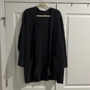 Aerie Black Knit Cardigan